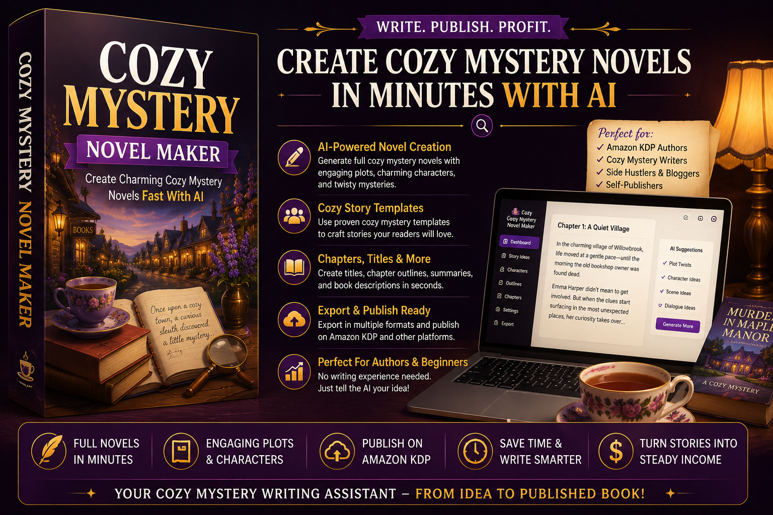 Cozy Mystery Novel Maker