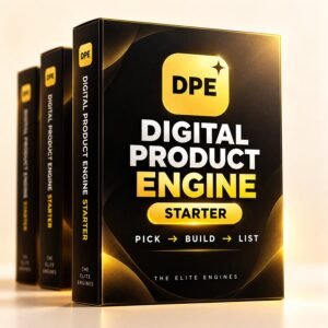 Digital Product Engine (DPE Starter), an AI-assisted tool designed to help users create spreadsheet-based digital products and prepare listing materials. It highlights key features such as spreadsheet creation, product listing images, titles, tags, and descriptions. This review explores the software’s features, pricing, included credits, pros and cons, and money-back guarantee to help beginners and digital product sellers make an informed purchasing decision.